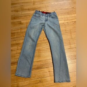 Levi’s 511 Boy Size 10 W 25 L 26 Classic Blue Light Wash Jeans Adjustable Waist